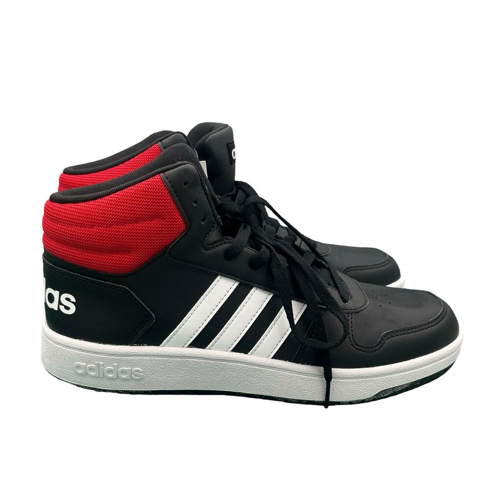 Adidas Hoops 2.0 Mid Core Black Scarlet - Men Size 11